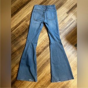 Free People Blue Flare Jeans